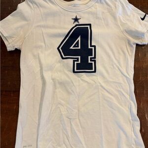 Women’s Dallas Cowboys Dak Prescott #4 Tshirt Medium